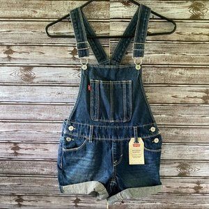 NWT Girl's Levi's Boyfriend Jean Shortalls 8 Reg